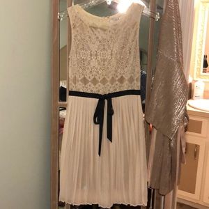 Beautiful Lace & Pleated Dress